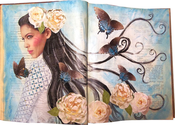 Altered Book Pages